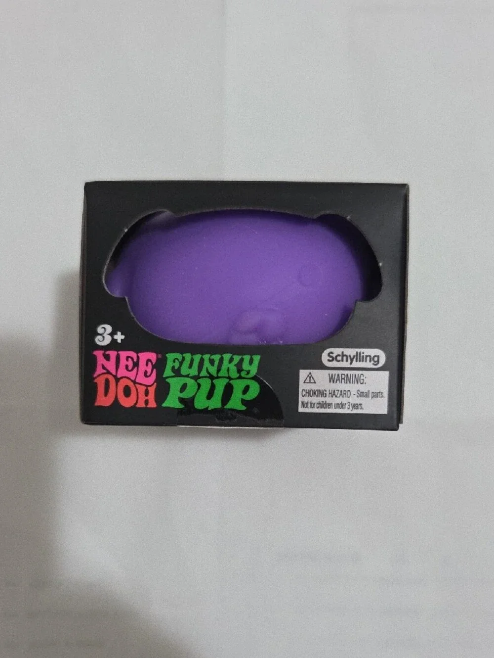 NEEDOH Funky Pup Purple Squish Toy